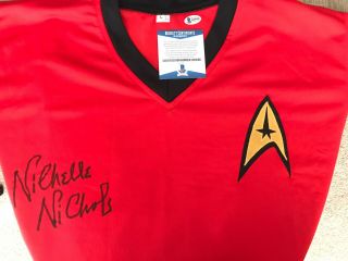 Nichelle Nichols Signed Star Trek Uniform Beckett