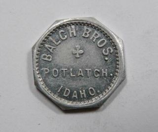Potlatch,  Idaho Balch Bros.  Good For 2 & ½ Cents Trade Token Very Scarce