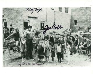 Jay R Smith Billy Naylor Joe Cobb Autograph Of Our Gang Silent Cast Signed Photo