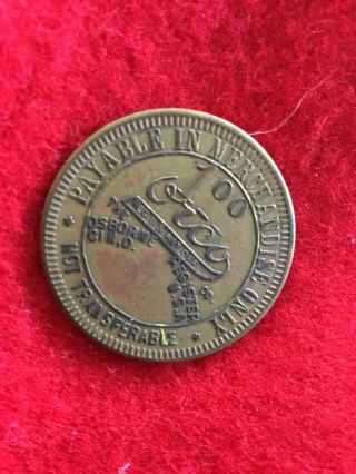 Vintage South Greenwood Sc Cotton Mill Token $1 Southside Mercantile Company