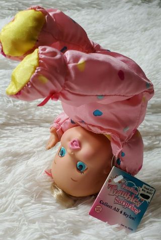 Vintage 1997 Toy Biz Pink Baby Tumbles Surprise,  Soft,  Weighted,  9 Inches