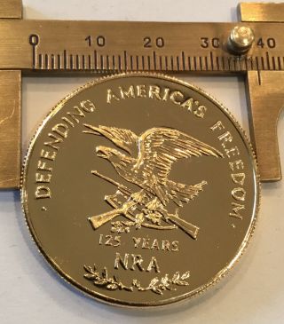 National Rifle Association NRA 125 Years Browning Auto 5 Shotgun Coin Medal 2
