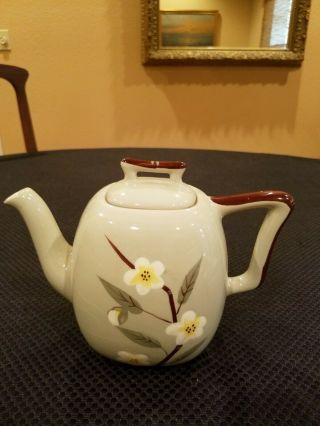 Weil Ware Blossom Celadon Teapot,  Sugar Bowl/jam Pot And Salt & Pepper Shakers