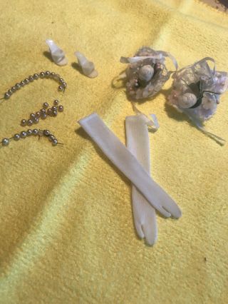 Vintage Barbie Bride’s Dream 974 Accessories 1960’s Pearls Are Broken
