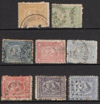 Egypt 1872 - 5 Group Of 8 Fine To Very Fine Sound Collectable Stamps