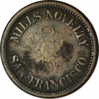 San Francisco Ca Mills Novelty Good For 5 Cents In Trade Token Ff736unx