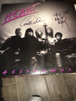 Ann And Nancy Wilson Passionworks Signed Album
