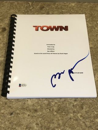 The Town Movie Script Autographed By Ben Affleck Bsa