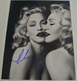 Madonna Singer Hand Signed Autographed 8x10 Photograph Autograph Queen Of Pop