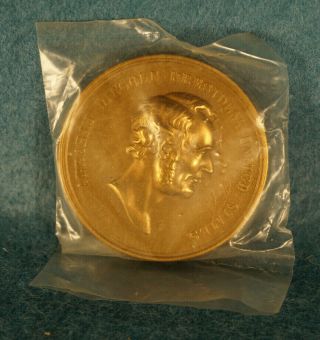 Us Bronze 1 ¾” Medal President Abraham Lincoln Emancipation Proclamation