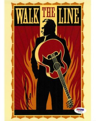 Joaquin Phoenix Signed Walk The Line Autographed 8x10 Photo Psa/dna Y50522