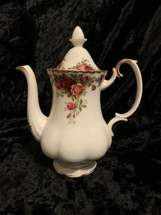 Vintage Royal Albert Old Country Roses Coffee /tea Pot Large Size