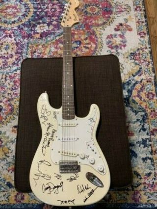 Donna The Buffalo & Indecision (band) Signed Squire Fender Strat Electric Guitar