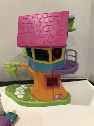 Polly Pocket Magnetic Treetop ClubHouse & Pool Playset 2002 with Accessories 3