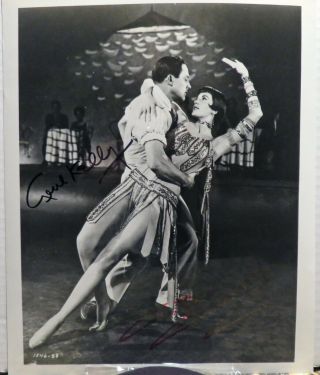 Gene Kelly & Cyd Charisse Both Signed Autographed 8x10 Photo