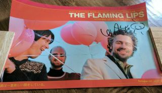 Wayne Coyne Signed Poster The Flaming Lips Yoshimi Battles The Pink Robots Lp