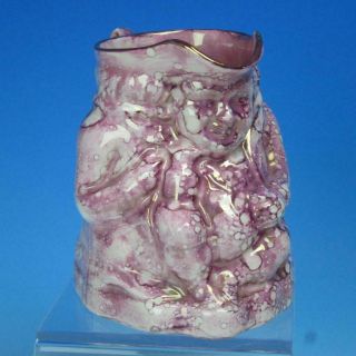 Large Sunderland Pink Luster Staffordshire Toby Mug or Pitcher - 5½ inches 2