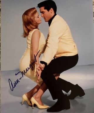 Viva Las Vegas Ann - Margret With Elvis Presley 8x10 Signed Photo Autograph Ga