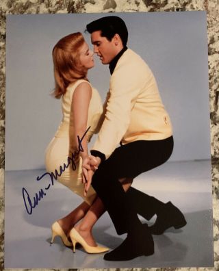 Viva Las Vegas Ann - Margret With Elvis Presley 8x10 SIGNED PHOTO Autograph GA 2