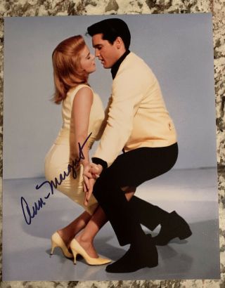 Viva Las Vegas Ann - Margret With Elvis Presley 8x10 SIGNED PHOTO Autograph GA 3