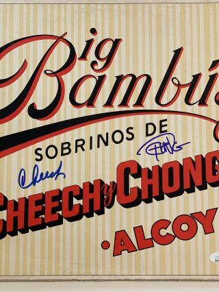 Cheech And Chong Signed Autographed Big Bam Bu Album Cover (10)