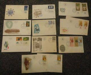 1950s - 60 Israel First Day Cover Lot - 21 Covers