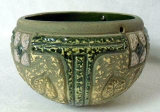 Roseville Arts & Crafts Mostique Hanging Bowl Pottery 2