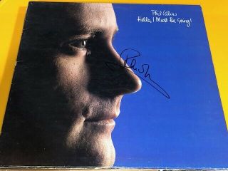 Genesis Phil Collins Signed Autographed Hello I Must Be Going Album Lp
