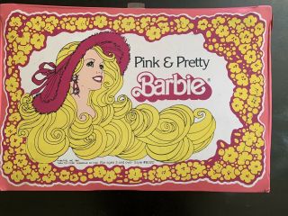 Vintage Pink & Pretty Barbie Vinyl Carry Case 1982 Mattel Inc Tara Toy Corp
