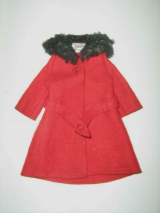 Vintage Mattel Barbie Doll Red Coat 