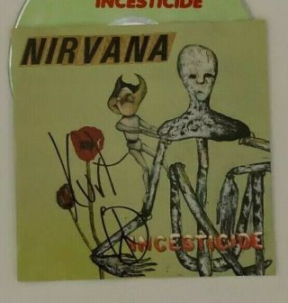 Kurt Cobain Signed Cd Booklet - Incesticide - Nirvana - Autograph -