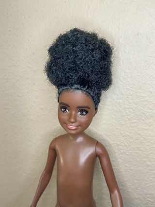 Nude Mattel Barbie African American Team Stacie Doll Black Hair For Ooak,