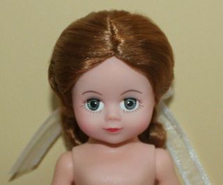 8 " Madame Alexander Ma Nude Dress Me Doll Red - Head Maggie With White Ribbon