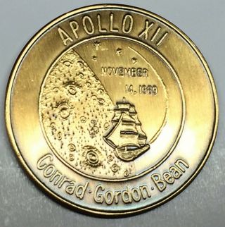 N312 Nasa Space Coin / Medal,  Apollo 12