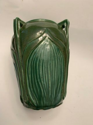 Vintage Art Pottery Vase - Grueby Styled - Hand Decorated - 3