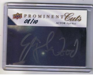 2009 Ud Prominent Cuts Elijah Wood Cut Auto 8/10 Actor Lord Of The Ring Frodo