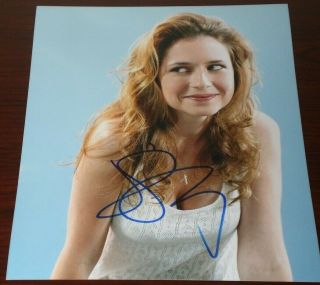 Jenna Fischer Signed Smiling Beauty 8x10 Photo Auto The Office Splitting Up