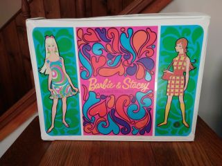 Vintage 1967 Barbie & Stacey Double Doll Case By Mattel