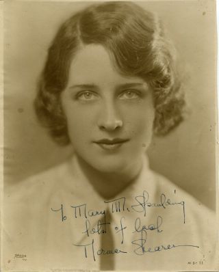 Vintage 1920s Hand Signed Autographed Photo Norma Shearer Silent Star