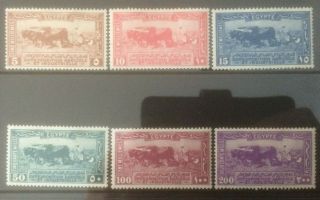 Egypt 1926 Agricultural Congress Mh Set Of 6 Cat £100,