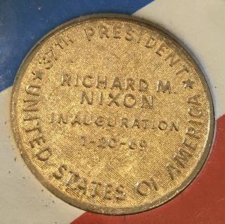 President Richard Nixon Inauguration January 20 1969 Coin Medal