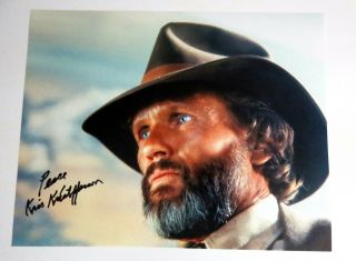 Kris Kristofferson Real Hand Signed 11x14 " Photo 1 Autographed W/ Exact Proof