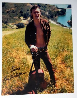 Kris Kristofferson Real Hand Signed 11x14 " Photo 3 Autographed W/ Exact Proof