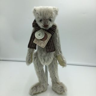 Boyds Bears Artisan Series Out Of The Woods Slim B.  Woodsley Tags 12 " Jointed