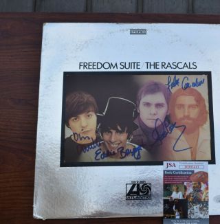 The Rascals Auto Signed X 4 Freedom Suite Album Lp Jsa Cert.
