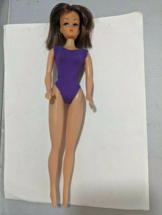 Vintage Barbie Doll Clone 1960’s Straight Hair Swimsuit Hong Kong Lightweight