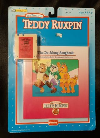 Vtg Teddy Ruxpin Do - Along Songbook Book Cassette Tape Worlds Of Wonder 1992