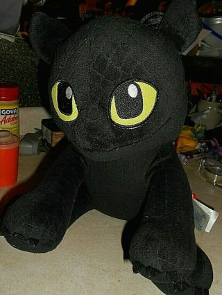 Build A Bear Workshop How To Train Your Dragon Toothless 13 " Plush Black Dragon