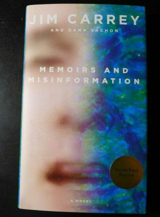 Jim Carrey Autographed " Memoirs And Misinformation " Double Signed Book 2020