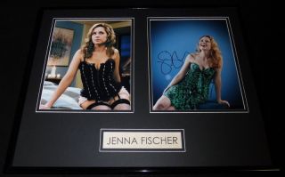 Jenna Fischer Signed Framed 16x20 Photo Display Aw The Office